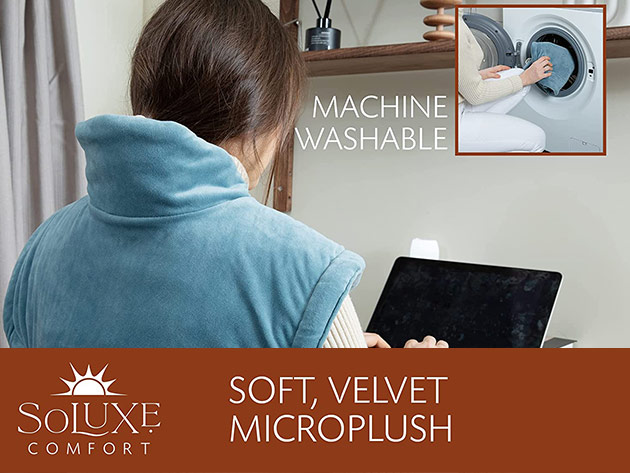 Soluxe Neck & Shoulders Comfort Weighted Heating Pad