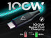 Statik® GloBright® 100W Fast Charge USB-C Braided LED Cables (4-Pack)