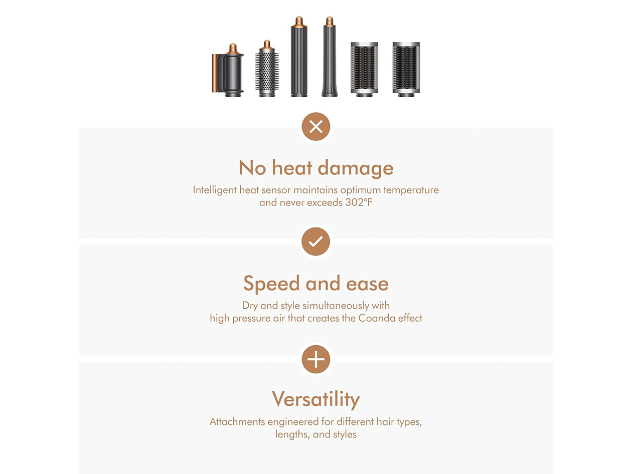 Dyson Airwrap Multi-Styler Complete Long - Nickel/Copper (Refurbished)