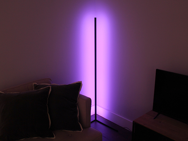 Minimalist LED Corner Floor Lamp (Black)