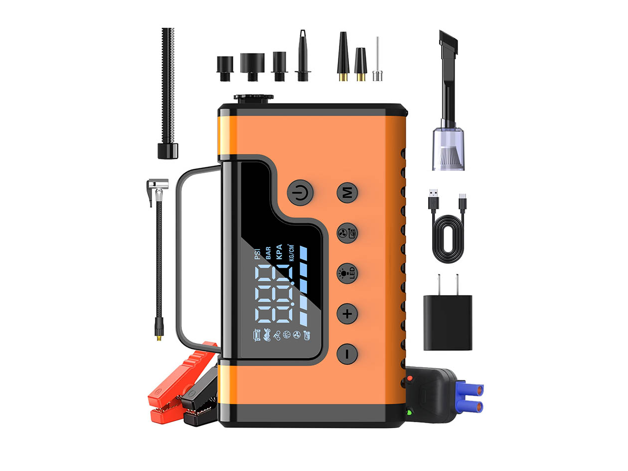 Sungale Car Jump Starter with Air Compressor & Vacuum Cleaner