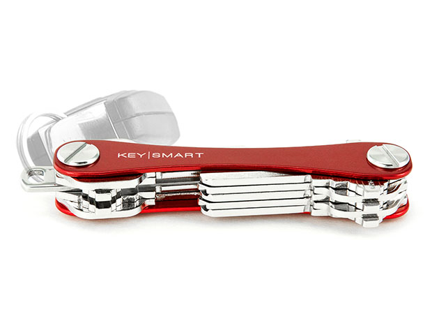 KeySmart® Original Compact 8-Key Holder (Red)