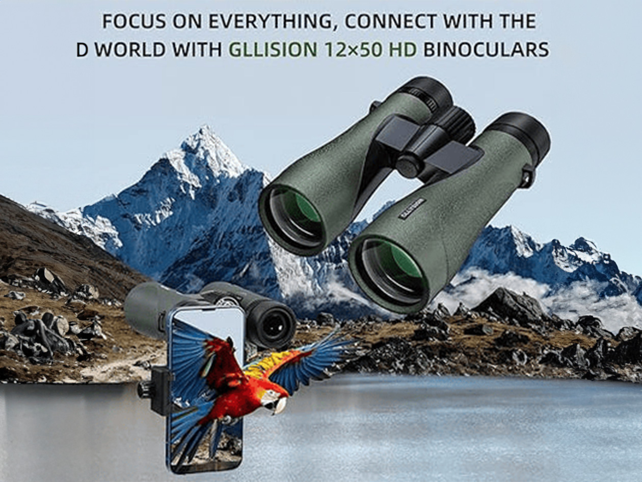 12X50 HD Binoculars with Phone Adapter (Refurbished)