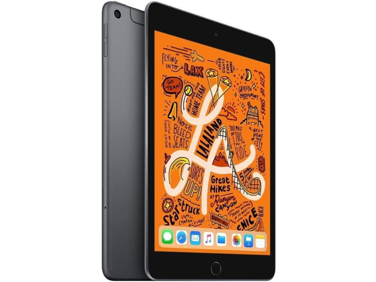 Apple iPad Mini (2019) 5th Gen 64GB Wi-Fi & Cellular Unlocked Space Gray (Refurbished)