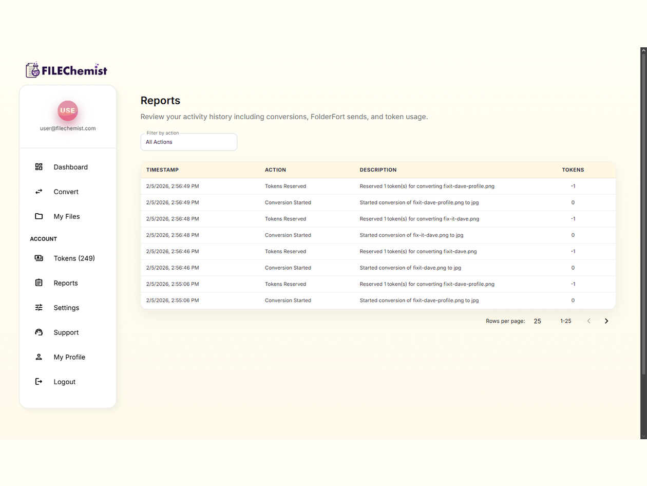 FileChemist File Conversion Tool: One-Time Purchase (10,000 Tokens)
