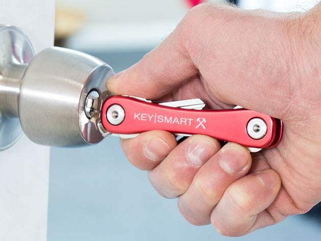 KeySmart® Rugged Compact 14-Key Holder (Red)