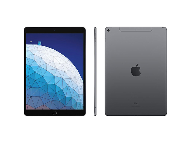 Apple iPad Air 10.5" (2019) 3rd Gen 64GB Wi-Fi Space Gray (Refurbished) & Accessories Bundle