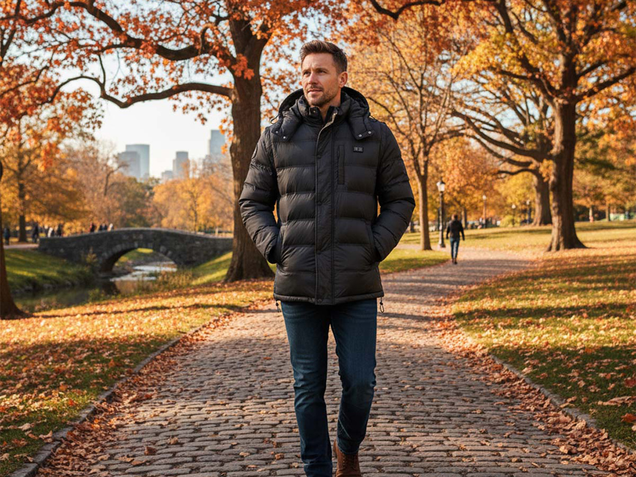 Men's Helios Hybrid Heated Coat with Power Bank
