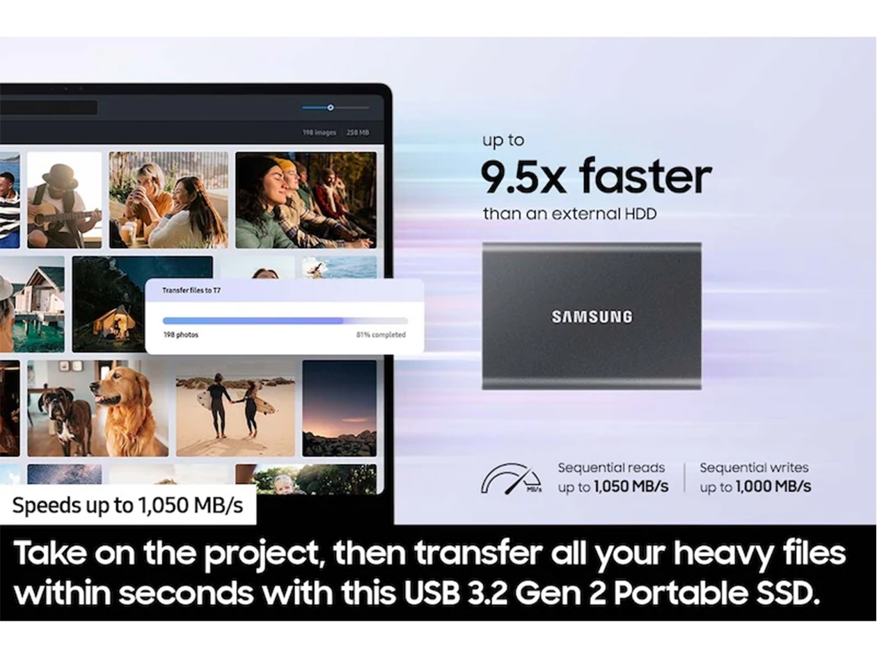 Samsung T7 1TB Portable SSD