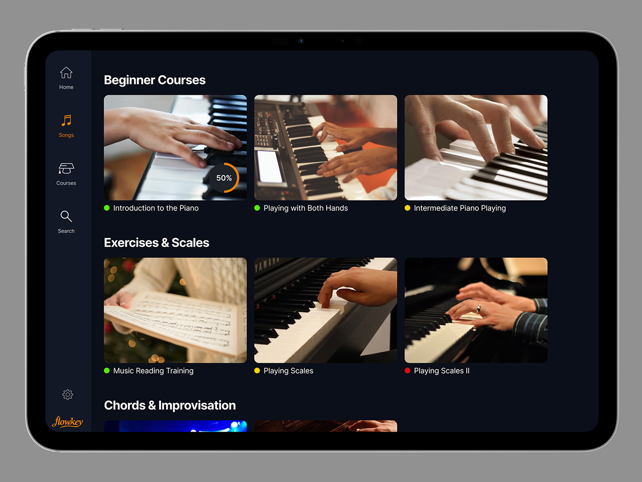 flowkey Piano Learning App: Classic Plan (1-Year Subscription)