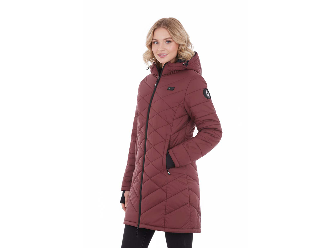 Women's Helios Hybrid Heated Coat (Burgundy/2XL)