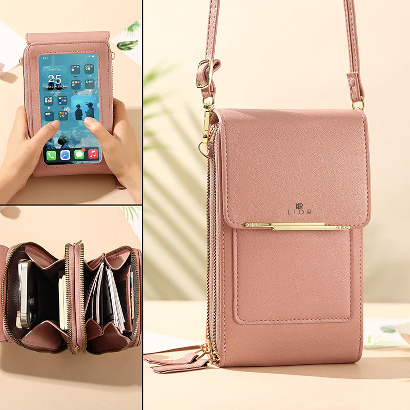 Lior Crossbody Shoulder Bag for Women (Mauve)