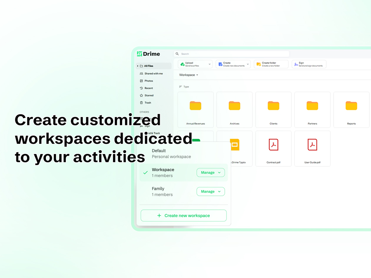 Drime Secure Cloud Storage: Lifetime Subscription (Advanced+ Plan/8TB)