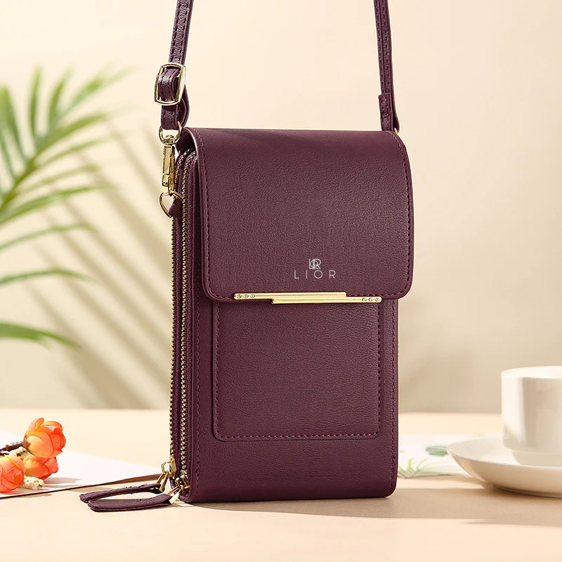 Lior Crossbody Shoulder Bag for Women (Brown)