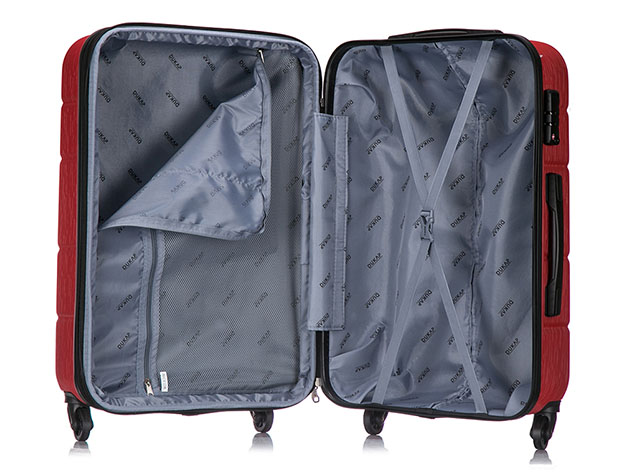 DUKAP Rodez Lightweight Hardside Spinner (24"/Red)