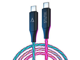 Statik® GloBright® 100W Fast Charge USB-C Braided LED Cables