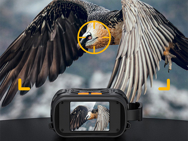 1080p/2MP 2600' Night Vision Binoculars with 2.8" Screen & 10x Zoom