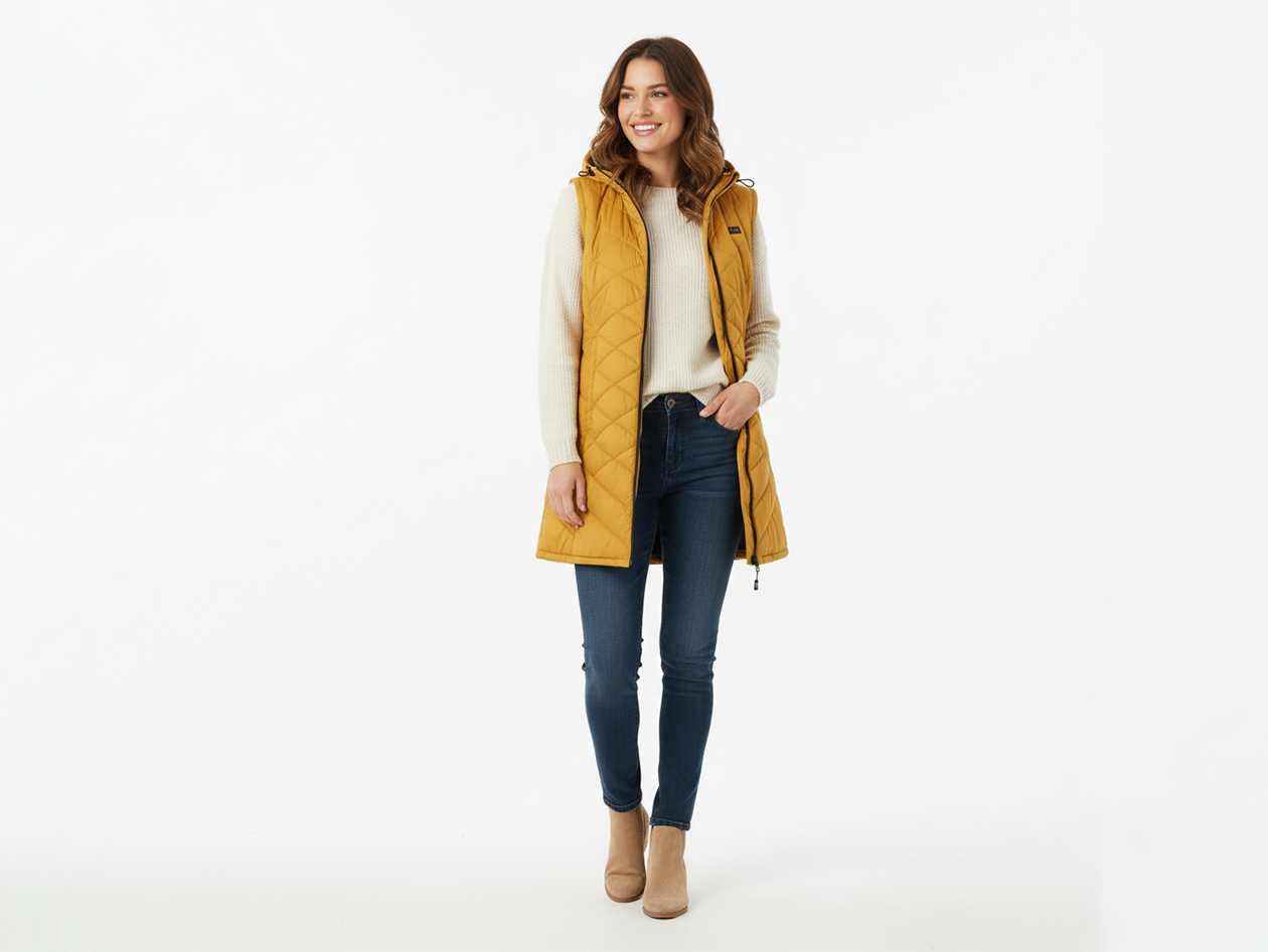 Women's Helios Hybrid Heated Coat (Golden/3XL)
