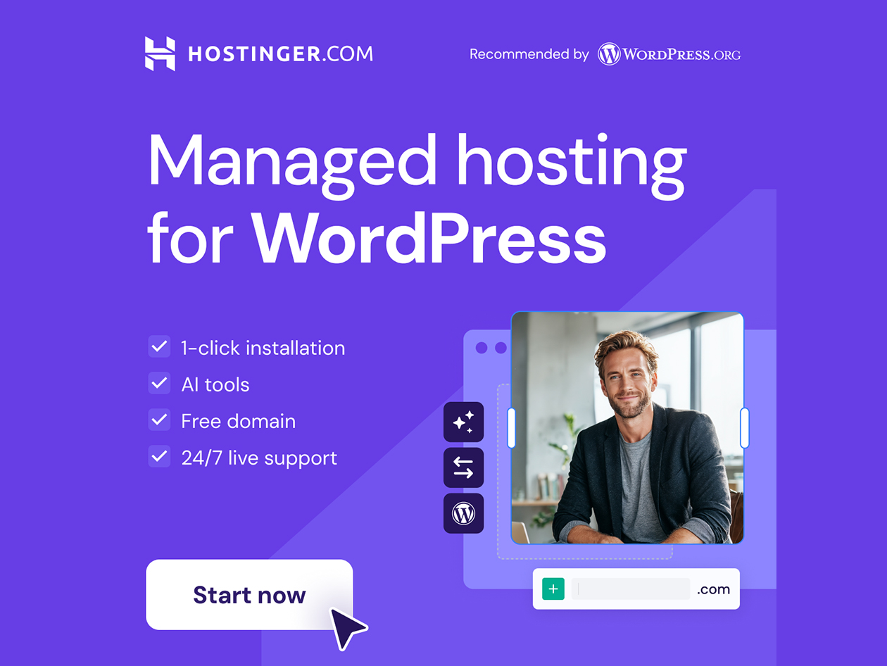 Hostinger Web Hosting for Managed WordPress: (Business/ 1 Year Subscription)