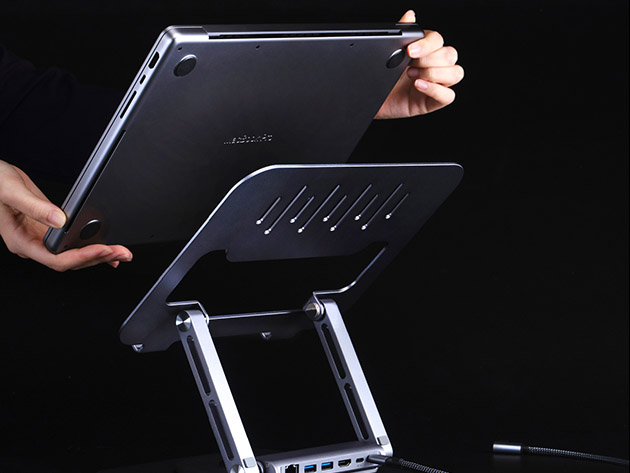 Adam Elements 6-Port CASA HUB Pro Rotating Laptop Stand