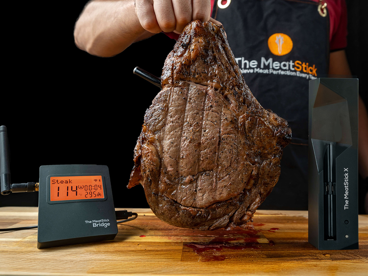 MeatStick X WiFi Travel Kit with Unlimited Range Wireless Meat Thermometer & Carrying Case